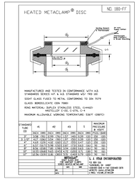 Thumbnail of document Data Sheet - Heated Sight Glass MetaClamp®